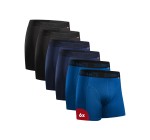 Amazon: [Prime] Lot de 6 Boxers de sport homme Danish Endurance - Anti-frottements, noir ou bleu, du S au XL