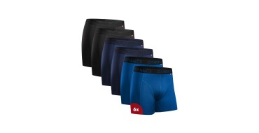 Amazon: [Prime] Lot de 6 Boxers de sport homme Danish Endurance - Anti-frottements, noir ou bleu, du S au XL