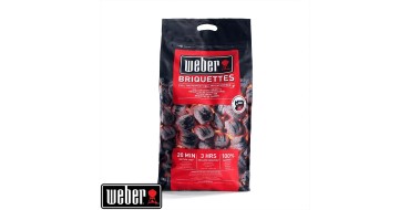 Boulanger: 3 Sacs de briquettes de charbon Weber - 8 Kg &agrave; 39,98&euro; (au lieu de 50,70&euro;)