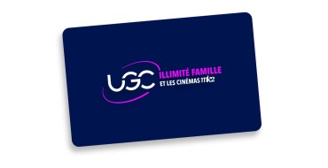 UGC: Abonnement UGC Illimit&eacute; Famille - S&eacute;rie Limit&eacute;e &agrave; 39,99&euro; par mois (au lieu de 49,90&euro;)