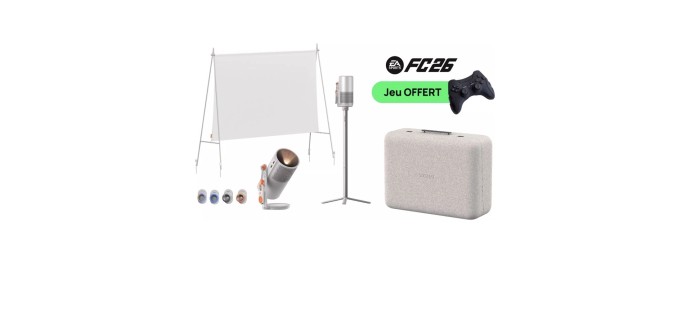 Boulanger: Vidéoprojecteur portable XGIMI MoGo 4 Pack Grands Matchs + EA SPORTS FC 26 offert à 599€
