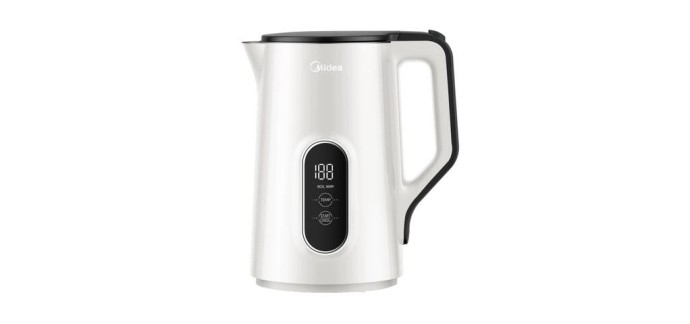 JoyBuy: Bouilloire Midea MK-SHE1533A2 1,5 L - Ébullition rapide 3,5 min à 19,99€ (au lieu de 48,99€)
