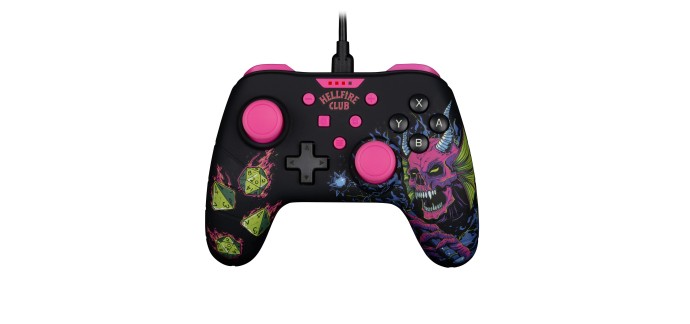 Amazon: Manette filaire Konix Stranger Things - Switch 2, PC, câble 3m à 7,38€ (au lieu de 25,5€)
