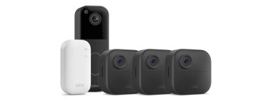 Amazon: Lot de 4 Caméras Blink Outdoor + Sonnette Vidéo + Module Sync à 66,99€ (au lieu de 185,69€)