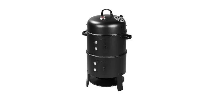 LIDL: GRILLMEISTER Fumoir 3 en 1, Ø 38 cm à 49,99€ (au lieu de 64,99€)