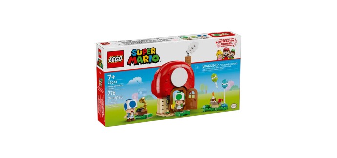 Amazon: Lego Super Mario Fête chez les Toads 72041 (Jouet) à 17,99€ (au lieu de 29,99€)