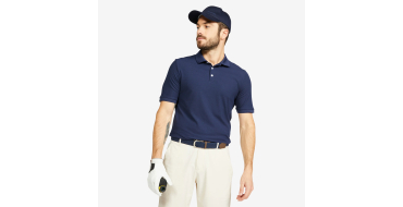 Decathlon: INESIS Polo golf manches courtes Homme WW500 bleu marine &agrave; 17,99&euro; (au lieu de 24,99&euro;)