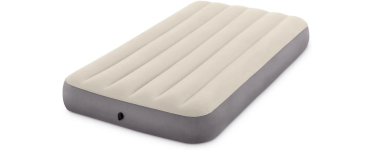 Amazon: Matelas Gonflable 1 Place Intex Single High Dura-Beam - 99x191x25cm, Valve 2-en-1 à 10,17€
