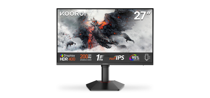 Amazon: Ecran PC 27" 200Hz KOORUI G2722P - Fast IPS à 129,99€ (au lieu de 169,99€)