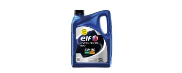 Amazon: Huile moteur Elf Evolution 900 5W-30 - 5L essence et Diesel à 24,54€ (au lieu de 37,50€)