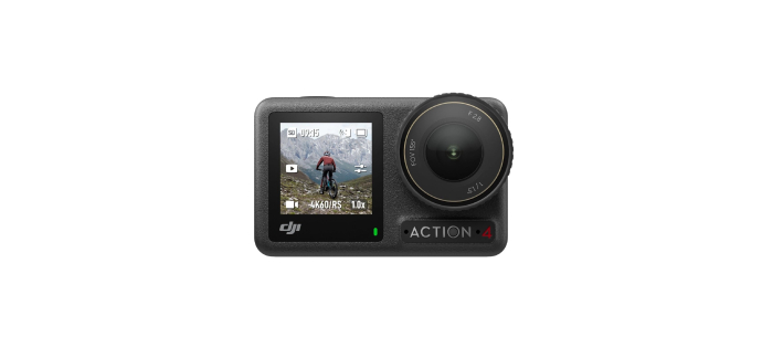 Amazon: Caméra d'action DJI Osmo Action 4 - Capteur 1/1,3", 4K 120 FPS, étanche 18m à 189,99€