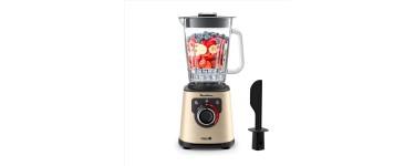 Amazon: Blender électrique Moulinex LM871A10 - 1200 W, bol verre 1,5 L à 79,99€ (au lieu de 111,53€)