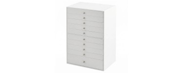JoyBuy: Boîte à bijoux Ochama HOME 10 niveaux - Blanc à 49,99€ (au lieu de 119,99€)