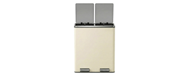 JoyBuy: Poubelle de tri 60L 2 compartiments - seaux amovibles, pédales à 59,99€ (au lieu de 185,27€)