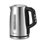 Amazon: Bouilloire à température réglable Midea MKE17H1ASS - 1,7L, 2200W, écran LED à 19,99€