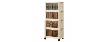 JoyBuy: Huacan Meuble de rangement pliant 45 cm - 4 niveaux à 28,99€ (au lieu de 40,64€)