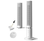 Amazon: Ventilateur MIDEA Tour - Blanc, 103cm, 9m/s, 3400 m3/h, 28 dB à 75,9€ (au lieu de 88,99€)