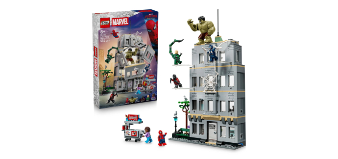 Amazon: LEGO® Marvel L’Affrontement Légendaire Entre Spider-Man et Hulk (76350) à 61,5€ (au lieu de 85,6€)