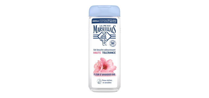 Amazon: Gel Douche Le Petit Marseillais Adoucissant Haute Tolérance Fleur d’Amandier Bio - 400ml à 2,56€