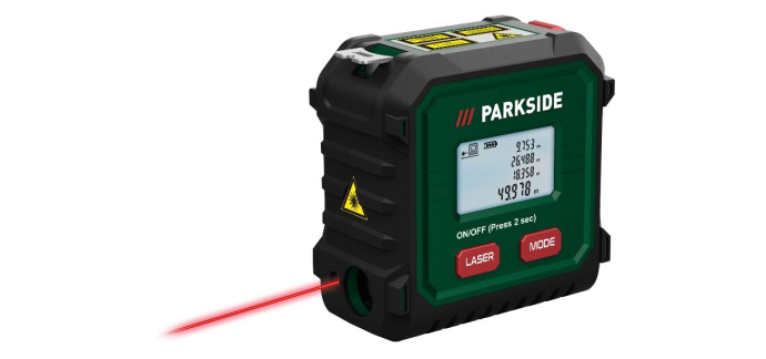 LIDL: Télémètre laser avec mètre ruban Parkside PLMB C3 - 50 m à 14,99€ (au lieu de 19,99€)