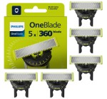 Amazon: Lot de 5 lames Philips OneBlade Original 360 (QP450/50) à 34,99€ (au lieu de 57,99€)