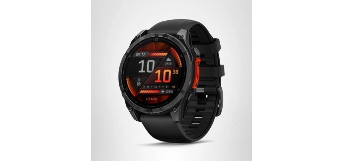 Amazon: Montre connectée GPS Garmin Fenix 8 - 47 mm, AMOLED à 606,10€ (au lieu de 766,06€)