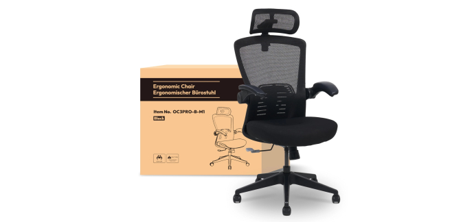 Amazon: Chaise Ergonomique Flexispot OC3 Pro - Dossier Mesh, Appui-tête 3D, Soutien lombaire réglable à 149,