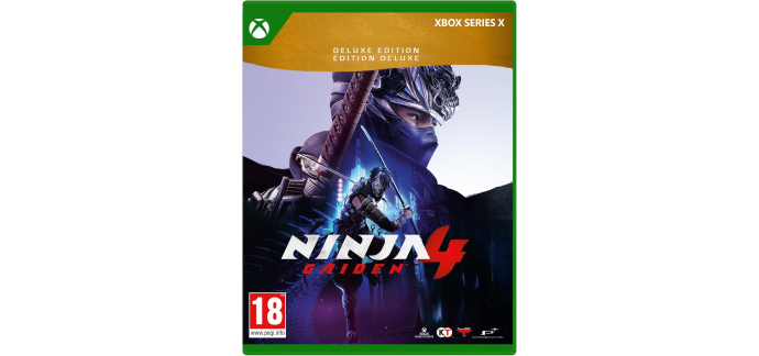 Amazon: Ninja Gaiden 4 Deluxe (Xbox Series) à 28,49€ (au lieu de 89,99€)