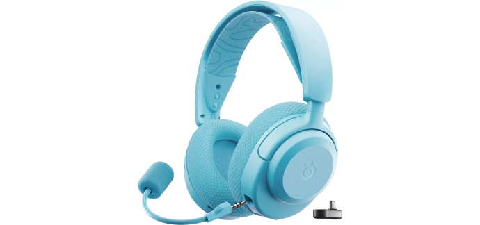 Boulanger: Casque sans fil Steelseries Arctis Nova 3PW Aqua - 2.4 GHz, Bluetooth, 40h à 29,99€