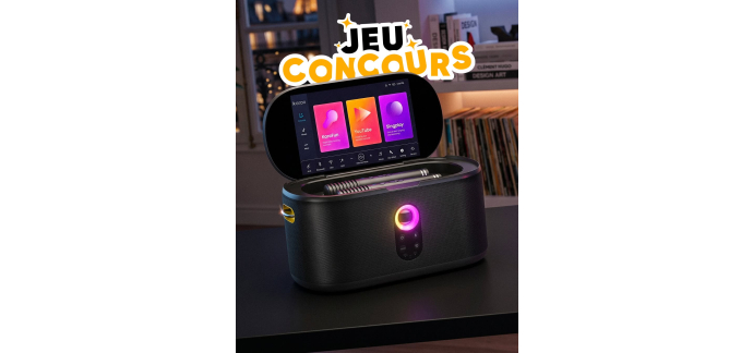 Fnac: 1 enceinte de karaoké portable Ikarao Shell S1 Noir avec écran tactile à gagner