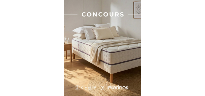 Camif: 1 ensemble Cheer Bed (matelas + sommier 140x190) de Merinos à gagner
