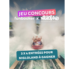 Funbooker: 4 entrées pour le parc d'attractions Nigloland à gagner