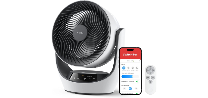 Amazon: Ventilateur SwitchBot - USB, 24dB, silencieux à 84,19€ (au lieu de 129,89€)