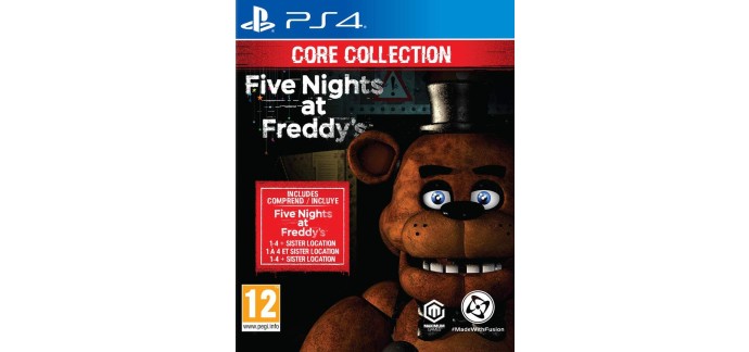 Amazon: Five Nights at Freddy’s Core Collection (PS4) à 18,02€ (au lieu de 34,99€)