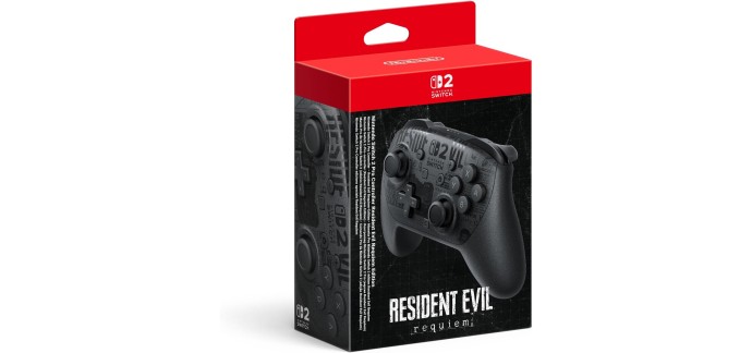 Amazon: Manette Pro Switch 2 Resident Evil 9 Requiem (Switch) à 69,99€ (au lieu de 109,99€)