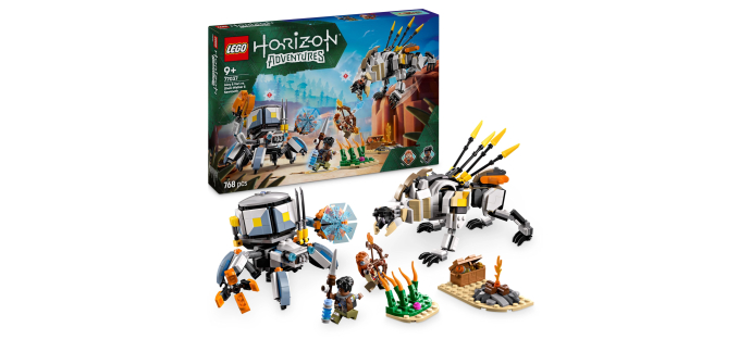 Amazon: LEGO® Horizon Adventures - Aloy et Varl Contre Testudien et Dents de scie (77037) à 23,79€