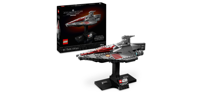Amazon: LEGO® Star Wars™ Le transport de classe Acclamator (75404) à 25,91€ (au lieu de 37,26€)