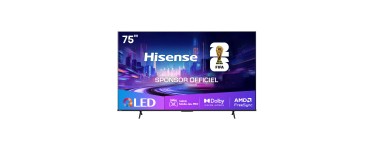 Amazon: TV 75" QLED Hisense 75E7KQ Pro 2025 - 4K, 144 Hz, Dolby Vision IQ à 479,99€ (au lieu de 739€)