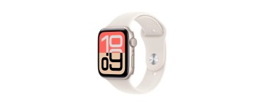 Amazon: Apple Watch SE 3 (3ème génération) - 44 mm, Lumière stellaire à 201,70€ (au lieu de 286,85€)