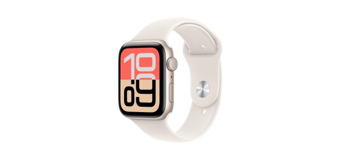 Amazon: Apple Watch SE 3 (3ème génération) - 44 mm, Lumière stellaire à 201,70€ (au lieu de 286,85€)