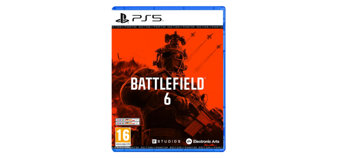 Amazon: Battlefield 6 Phantom Edition (PS5) à 41,50€ (au lieu de 109,99€)