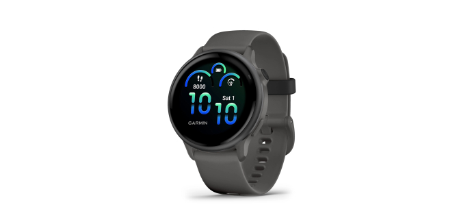 Amazon: Montre connectée GPS Garmin vívoactive 6 - AMOLED 42 mm, Pebble Grey - écran à 199€