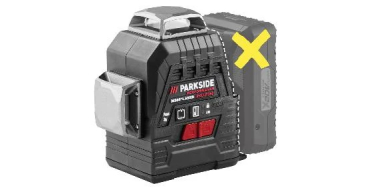 LIDL: PARKSIDE PERFORMANCE® Niveau laser en croix sans fil PKLLP 3360 A1 - 3 lasers 360°, vert, 30 m à 49,