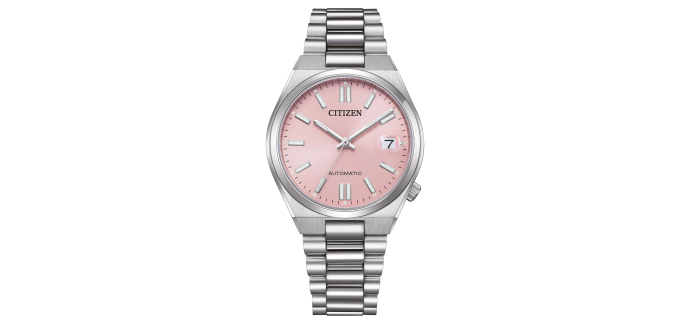 Amazon: Montre Citizen Tsuyosa NJ0200-50Z rose à 198,83€ (au lieu de 250€)