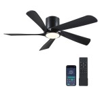 Amazon: Ventilateur de plafond Kviflon 137 cm avec lumière LED, contrôle app et télécommande à 69,99€