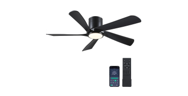 Amazon: Ventilateur de plafond Kviflon 137 cm avec lumi&egrave;re LED, contr&ocirc;le app et t&eacute;l&eacute;commande &agrave; 69,99&euro;