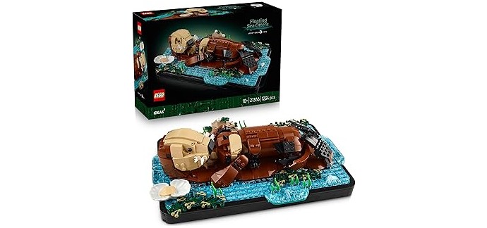 Amazon: LEGO® Ideas Les Loutres Câlines (21366) à 63,06€ (au lieu de 109,99€)