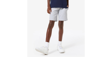 Decathlon: DOMYOS Short multisport coton enfant mixte, gris &agrave; 4,99&euro; (au lieu de 9,99&euro;)