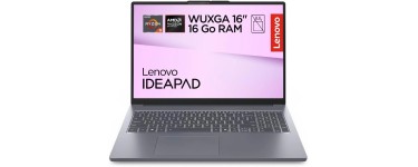 Amazon: [Prime] PC Portable 16" Lenovo IdeaPad Slim 3 16ARP10 - Ryzen 5 150, 16 Go RAM, 512 Go SSD à 449,99€