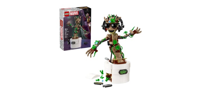 Amazon: Lego Marvel La danse de Bébé Groot 76297 à 29,91€ (au lieu de 44,99€)